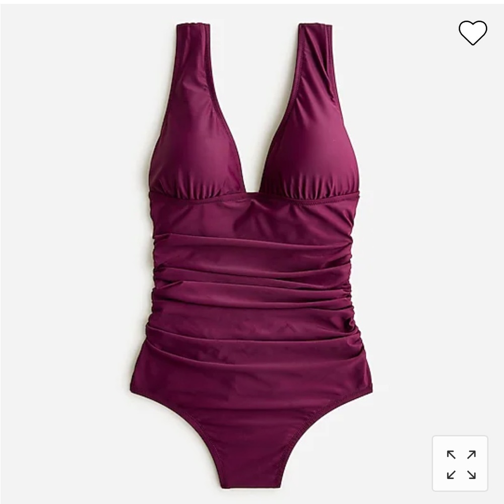 J.Crew Ruched V-neck one-piece NWT size 12 🌴